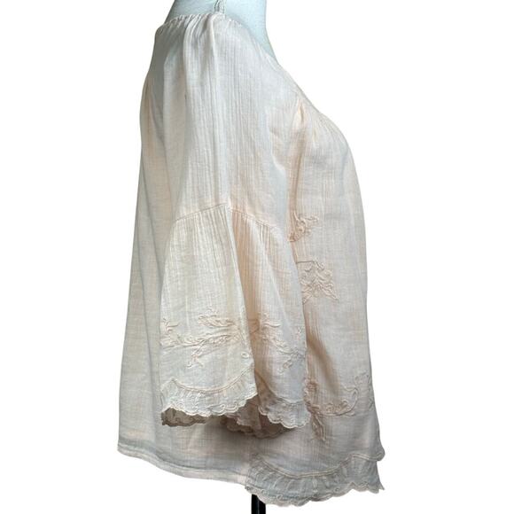 Soft Surroundings pink top, XS, romantic, soft girl, pastel, feminine, bohemian - Picture 2 of 7